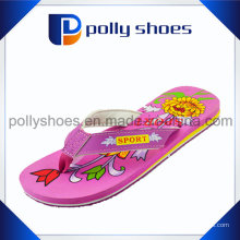 Promotionnel féminin Toe en acier Pink Color Flip Flop